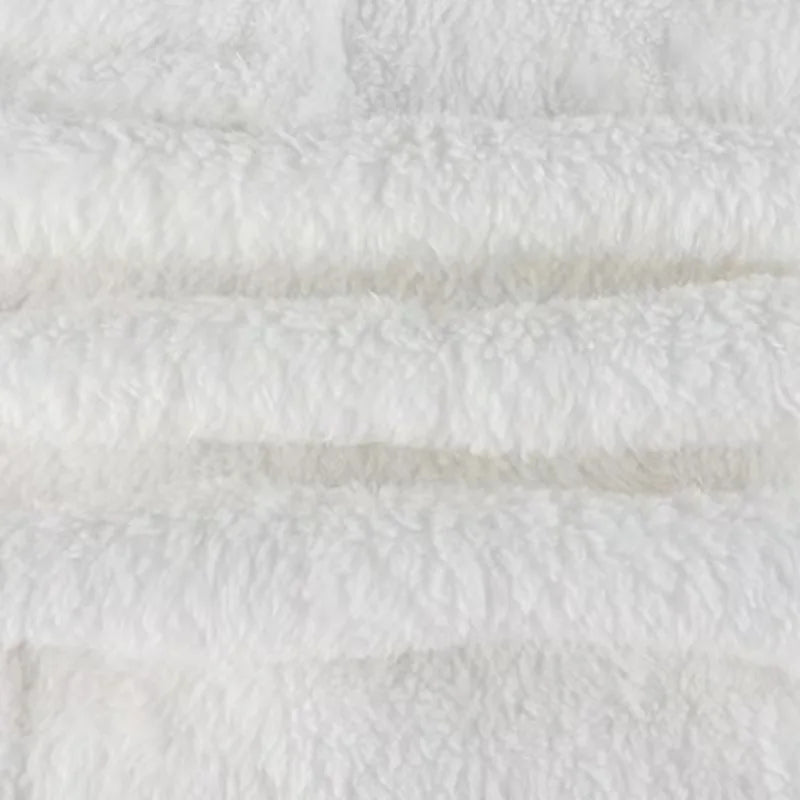 Fashion Sweat Suits 2 Piece Sets Women Outfits Casual Sportwear Sweatshirt+Sweatpants White Plush Warm Lapel Zipper Cardigan