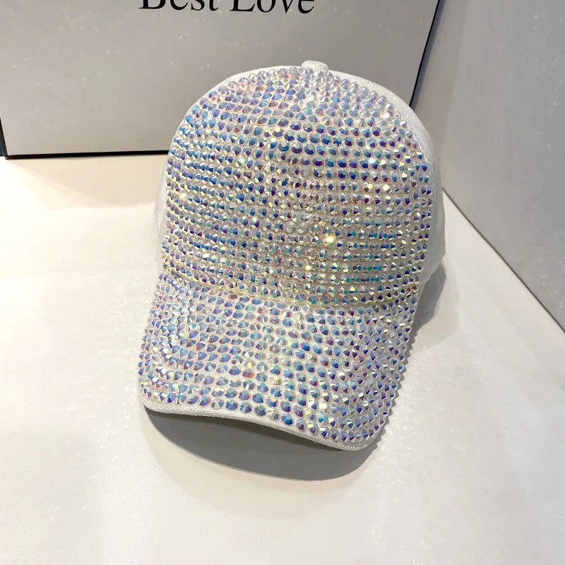 CNTANG Summer Women's Baseball Cap Spring Autumn Rhinestone Caps Fashion Personality Street Hiphop Hats For Female Snapback