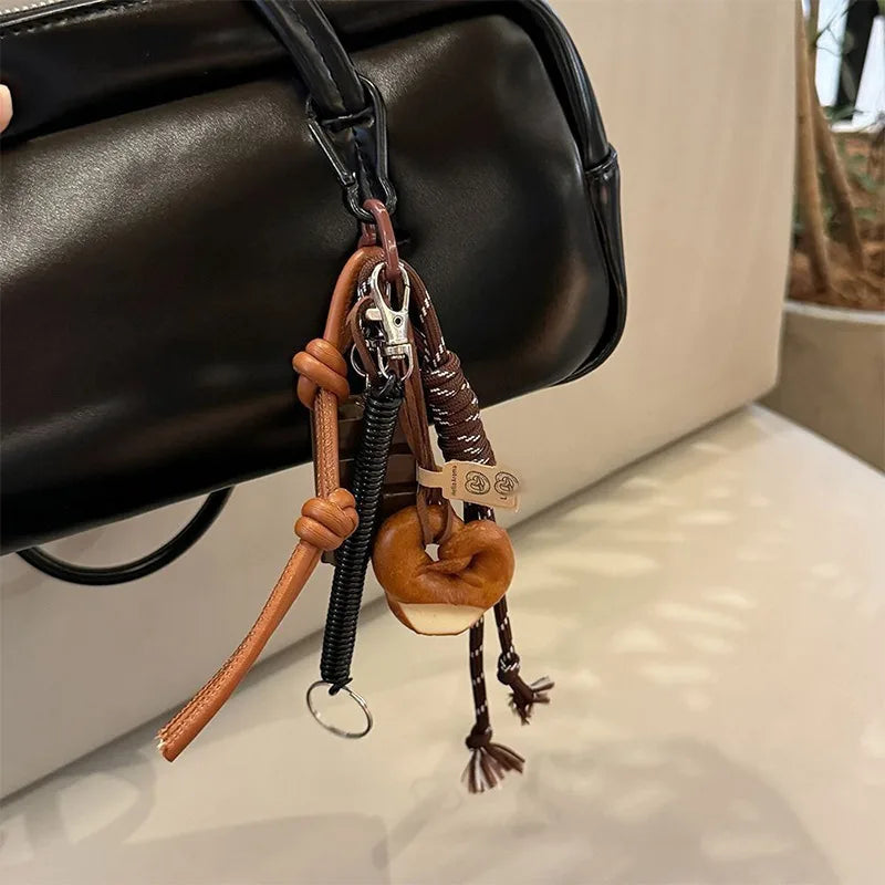 Braided Rope Bag Pendant High-grade Keychain Pendant Ruth's Same Style Dachshund Pendant Suitable For Phone Bag Accessories