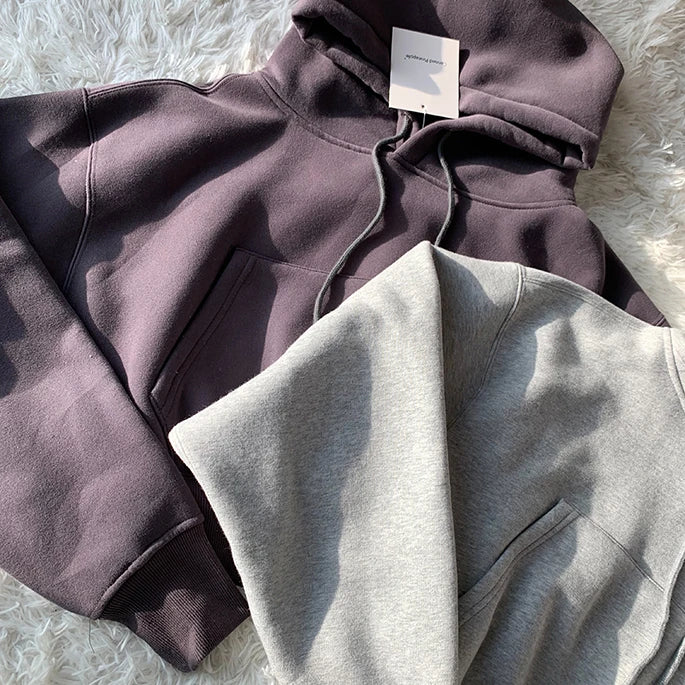 Casual New Fashion Hoodies Suit Women Winter Spring Solid Tracksuit Two Pieces Set Sports Pullover Sweatpants Sweatshirt Mujer