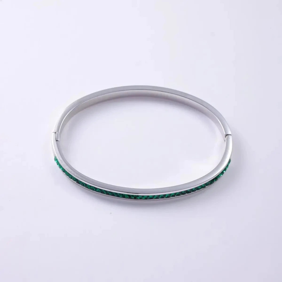 CARLIDANA Luxury Colorful Orange Enamel Bangles Bracelets for Women Party Gift Fashion Bangles Original Stainless Steel Jewelry