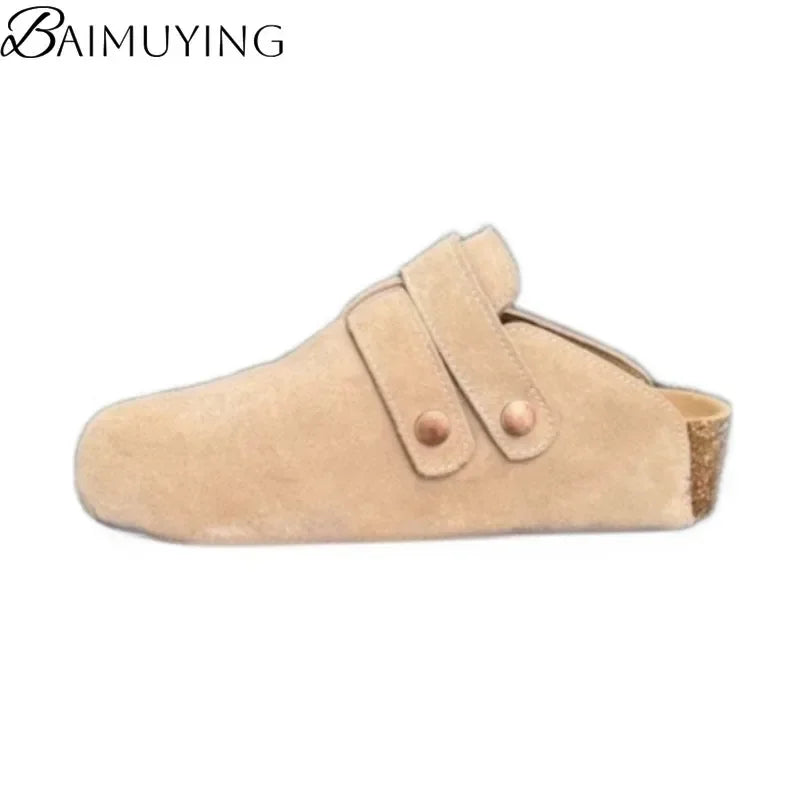 Platform Slippers Women Mules Shoes Flats Sandals Summer 2025 Trend Casual Walking Sport Shoes Comfort Woman Slingback Sneakers