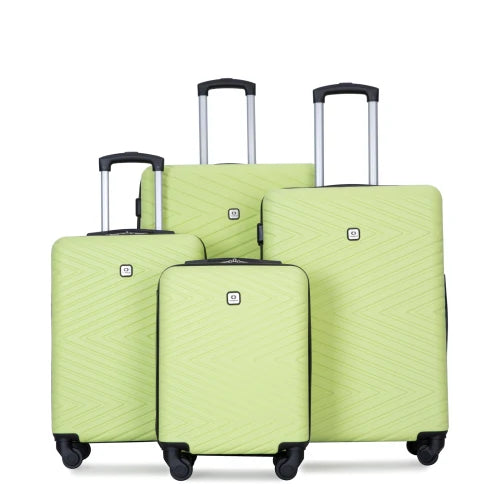 Travelhouse Luggage set 4-Piece ABS Suitcase With Spinner Wheels,24 Inch and 28 Inch with TSA Lock,16,20 inche Carry on Luggage