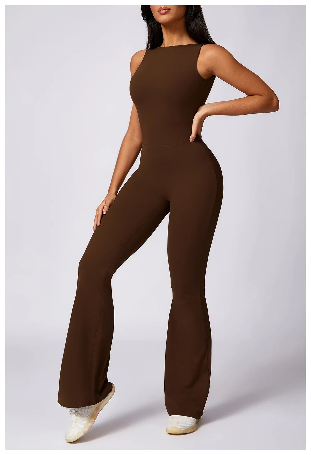 Customized LOGO women's peach hip lift sports yoga onesie casual micro-pull fitness back yoga clothes