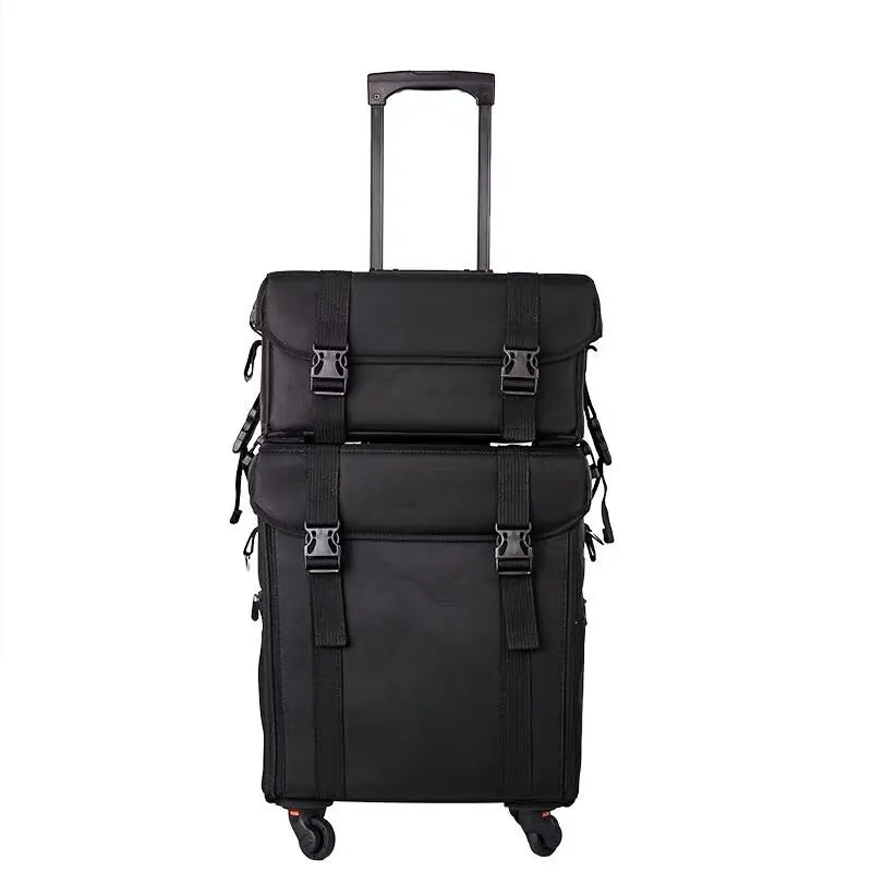 Multifunction Rolling Luggage Sets Spinner Multi-layer Trolley Suitcase with Wheels Women Oxford professional Cosmetic Case