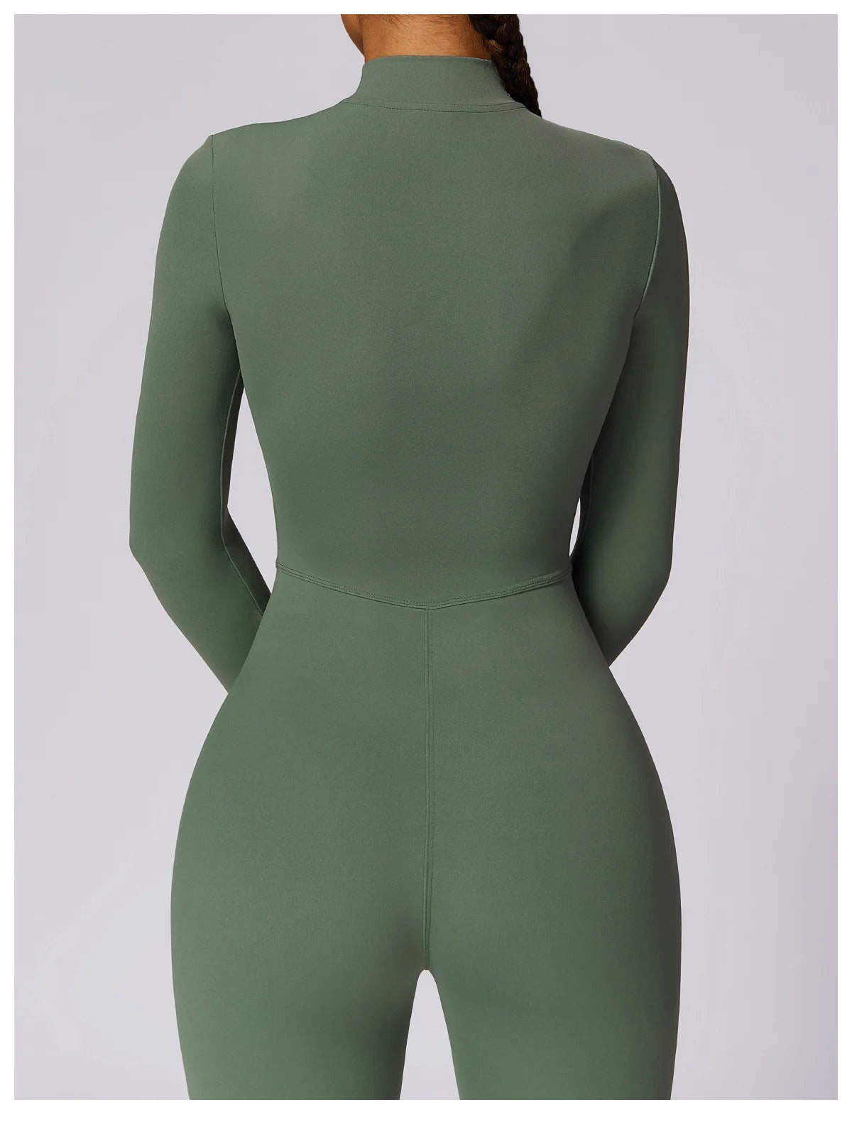 Customized LOGO women's zipper long-sleeved yoga onesie high-intensity fitness sports onesie tights