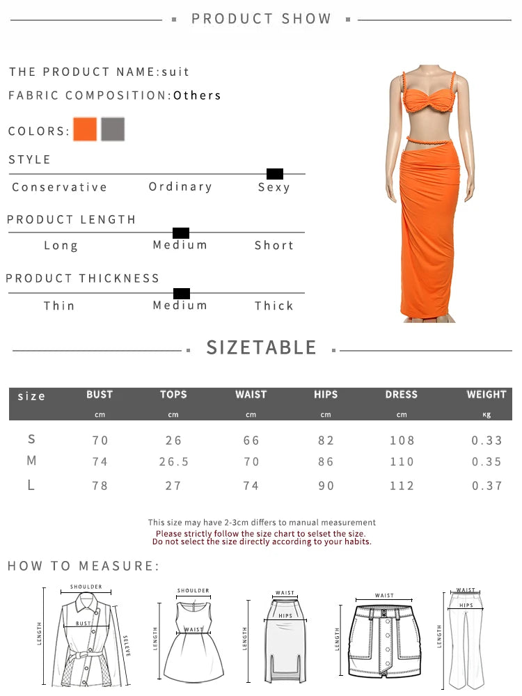 Weird Puss Bandage Ruched 2 Piece Set Women Square Collar Bra+Skinny Long Skirts 2025 Summer Vacation Beach Party Trend Suits
