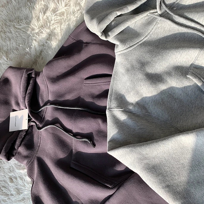 Casual New Fashion Hoodies Suit Women Winter Spring Solid Tracksuit Two Pieces Set Sports Pullover Sweatpants Sweatshirt Mujer