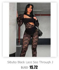 Sibybo Tassel Hollow Out Overalls For Women Studded Diamond Strapless Backless Jeans Street Fashion Trend Jumpsuite Femme