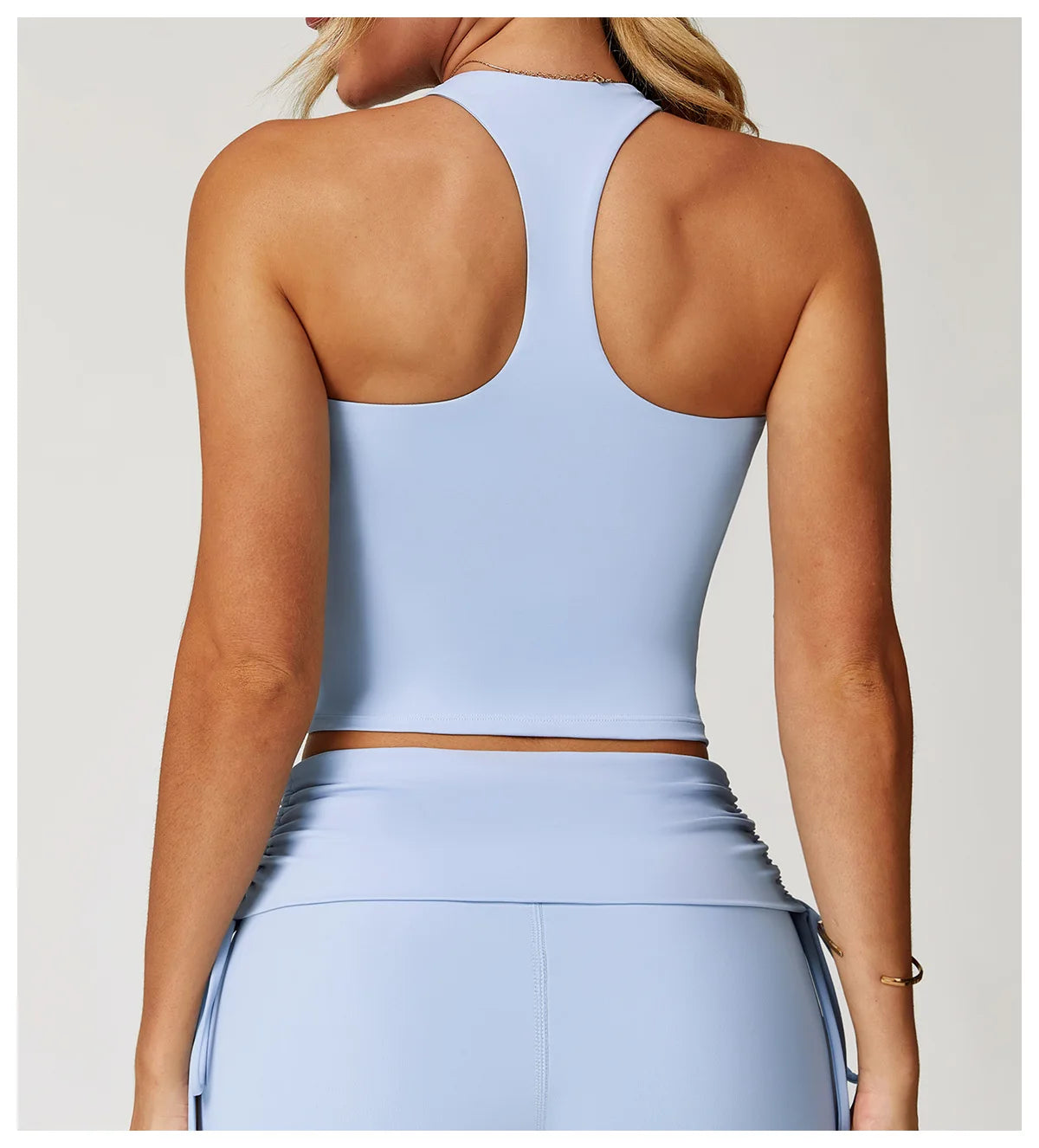 Customized LOGO women's yoga vest I-shaped beautiful back quick-drying fitness top outdoor running sports underwear
