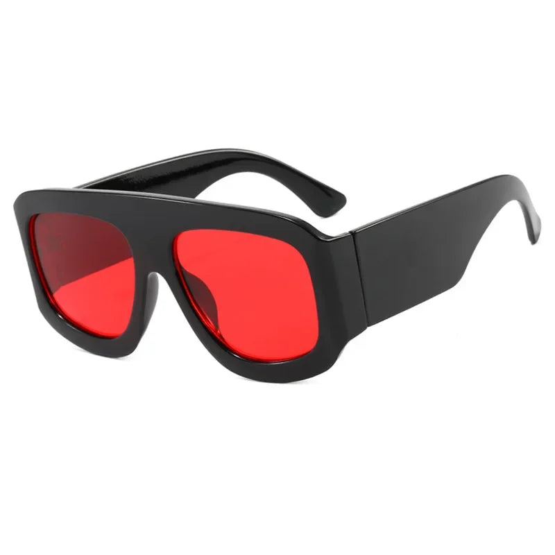 JNPCXI Oversized Square Sunglasses Fashion Gradient Women Luxury Retro Shades UV400 Outdoor Men Sun Glasses