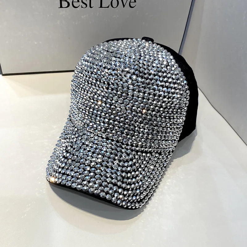 CNTANG Summer Women's Baseball Cap Spring Autumn Rhinestone Caps Fashion Personality Street Hiphop Hats For Female Snapback