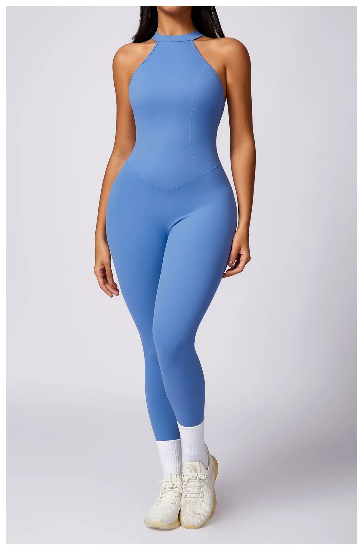 Custom LOGO High Quality Outdoor Jumpsuit Activewear tracksuit women‘s one-piece yoga clothes running tight fitting sportswear