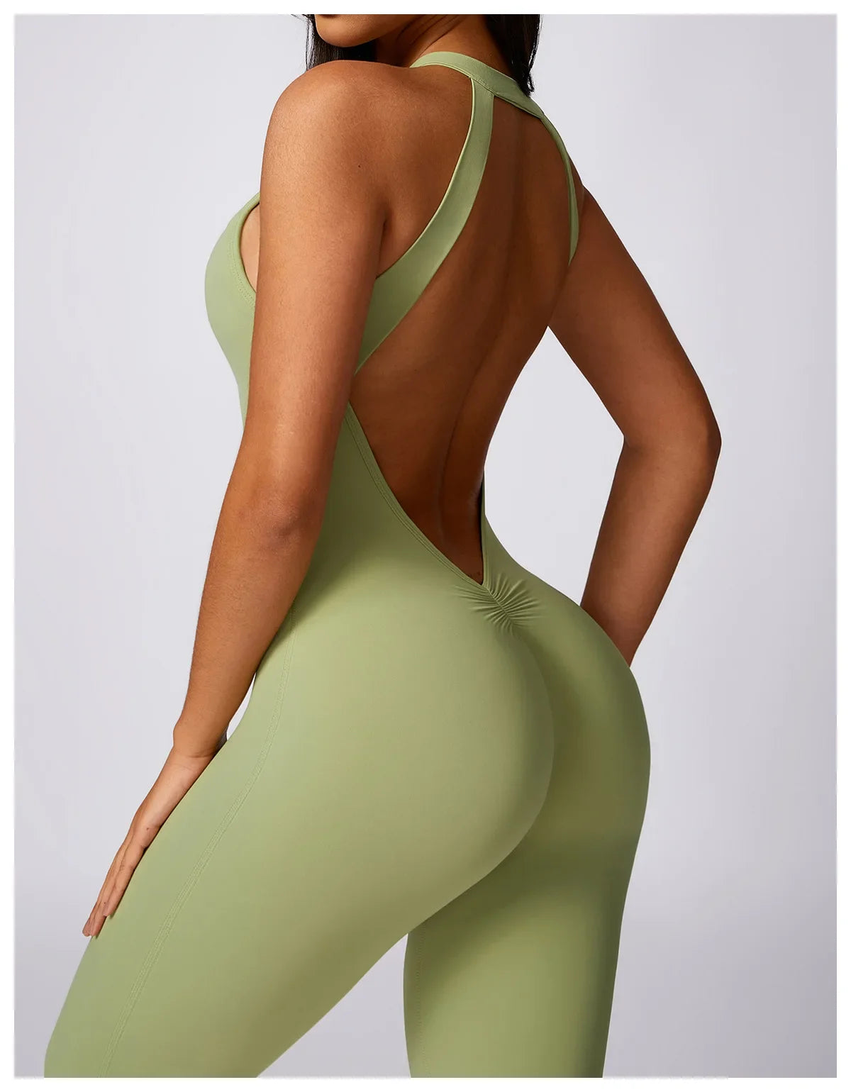 Custom LOGO High Quality Outdoor Jumpsuit Activewear tracksuit women‘s one-piece yoga clothes running tight fitting sportswear