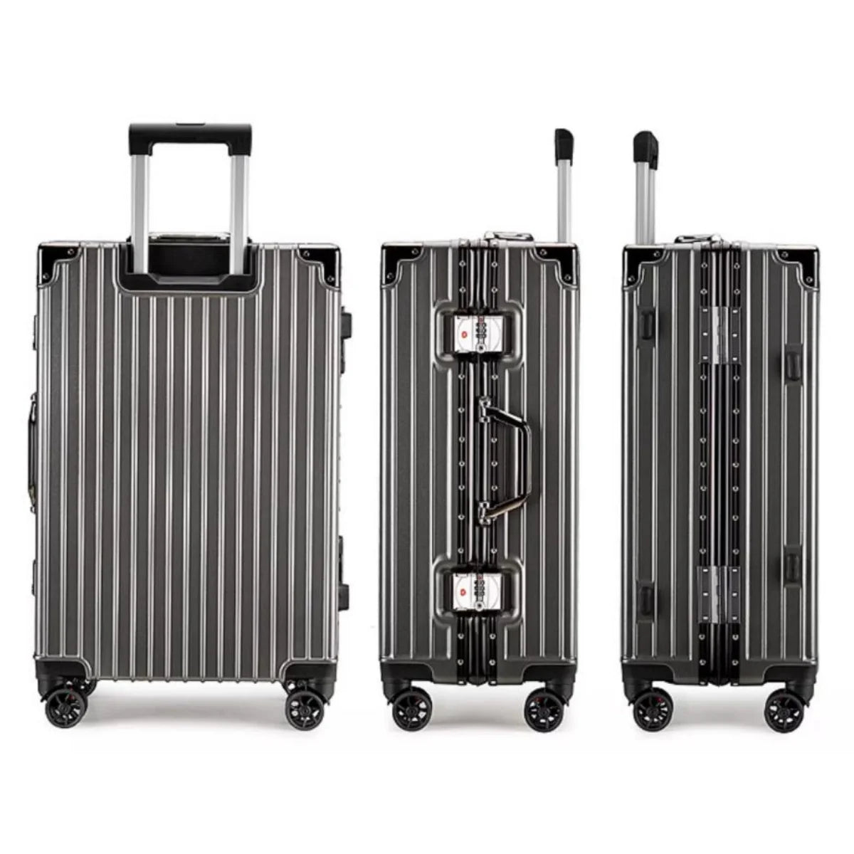 New Trolley Case, Boarding Case, Suitcase, 20inch, 22inch, 24inch, 26inch, Universal Wheels, Password Lock, Aluminum Frame Suitcase