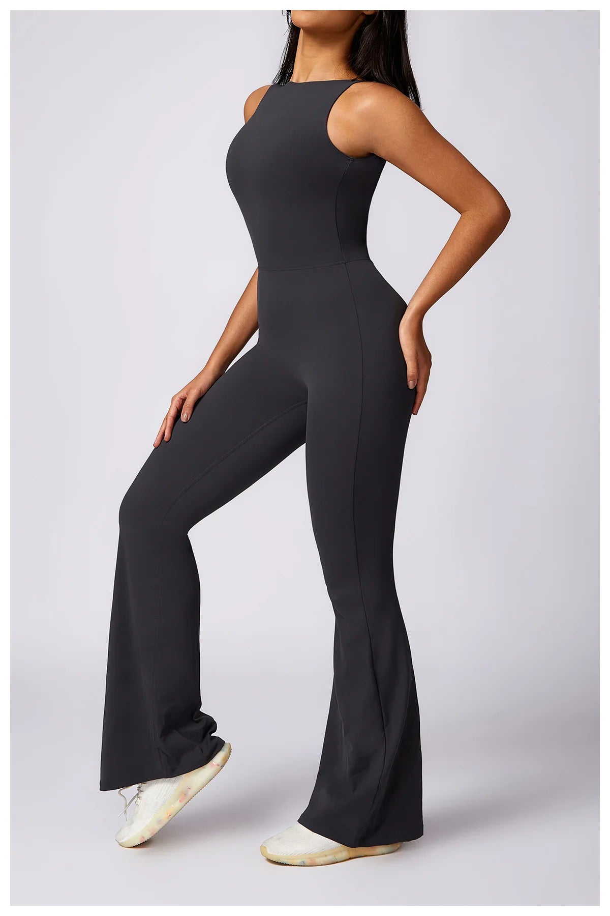 Customized LOGO women's peach hip lift sports yoga onesie casual micro-pull fitness back yoga clothes