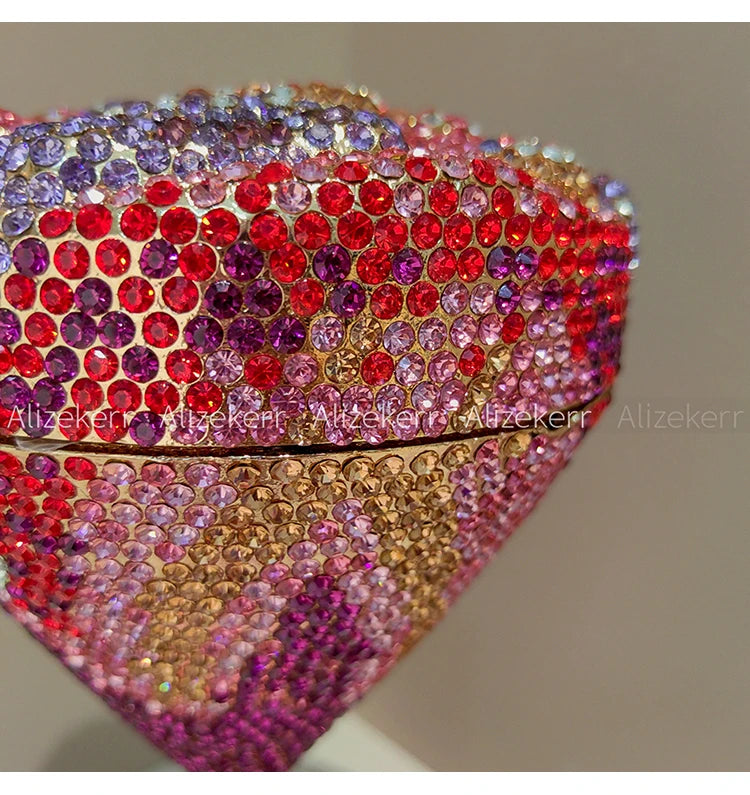Alizekerr Goblet Rhinestone Evening Bags Women Gorgeous Boutique Unique Flower Crystal Clutch Purses And Handbags Wedding Party