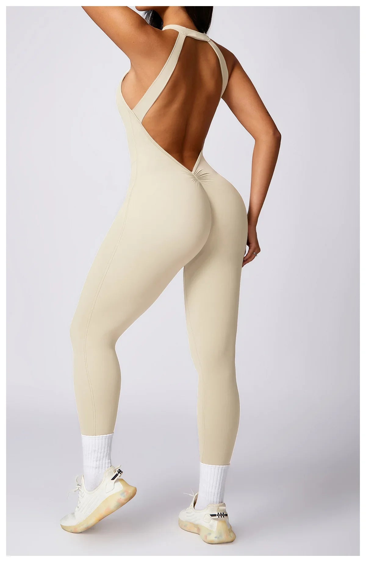 Custom LOGO High Quality Outdoor Jumpsuit Activewear tracksuit women‘s one-piece yoga clothes running tight fitting sportswear