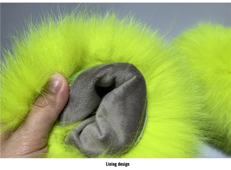 Jxwatcher Wholesale Fox Fur Gloves Winter Female Luxury Style Warm Sheepskin Genuine Leather Gloves Driving Thickening Mitten