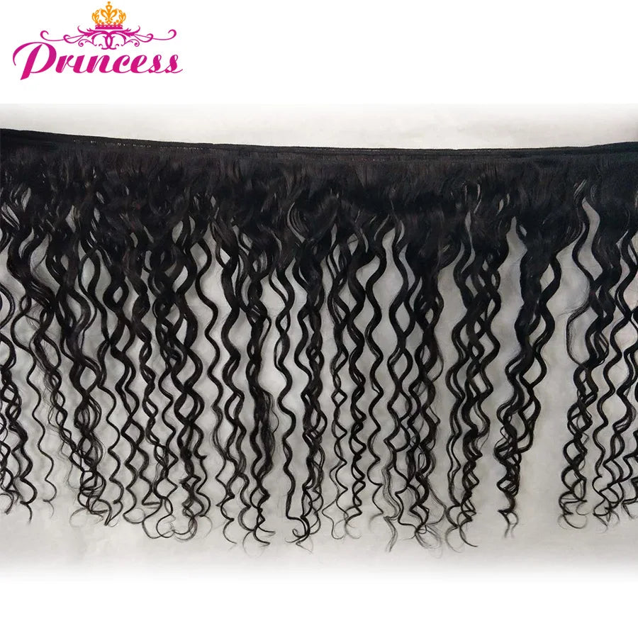 Beautiful Princess Water Wave Bundles With Frontal Closure 13x4 Lace Frontal Closure With Bundles Remy Brazilian Hair Weave