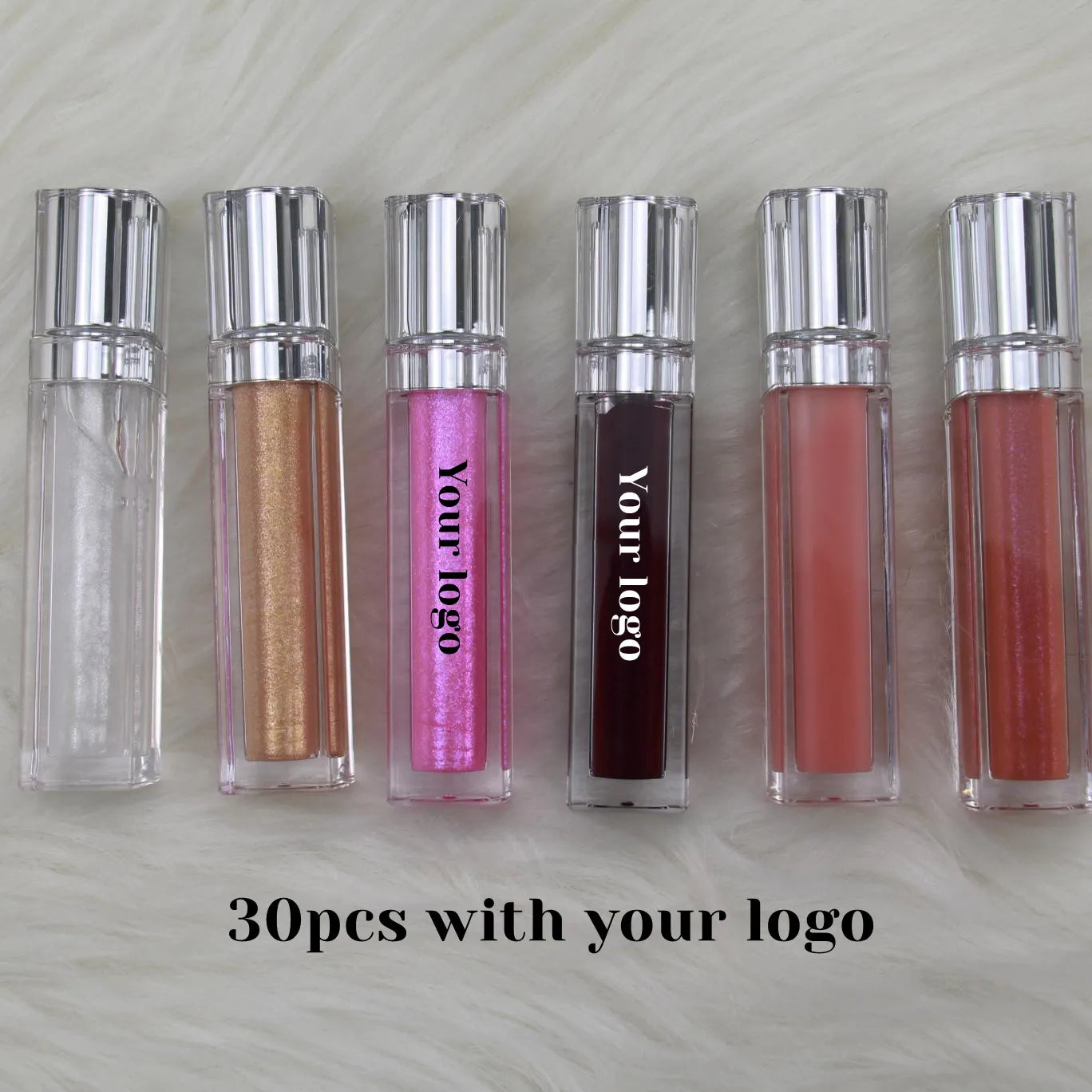 Customized Vegan Lip Gloss Wholesale Cosmetic Private label Moisturizing Lipgloss Shiny Glitter Clear Makeup Liquid Lipstick