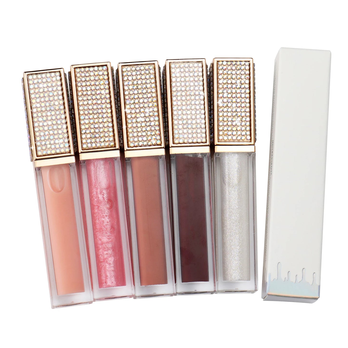 Lip Gloss Private Label Diamond Tube Glitter Shiny Cosmetics Makeup Lipgloss Base Gel Vegan Liquid Lipsticks Wholesale Bulk