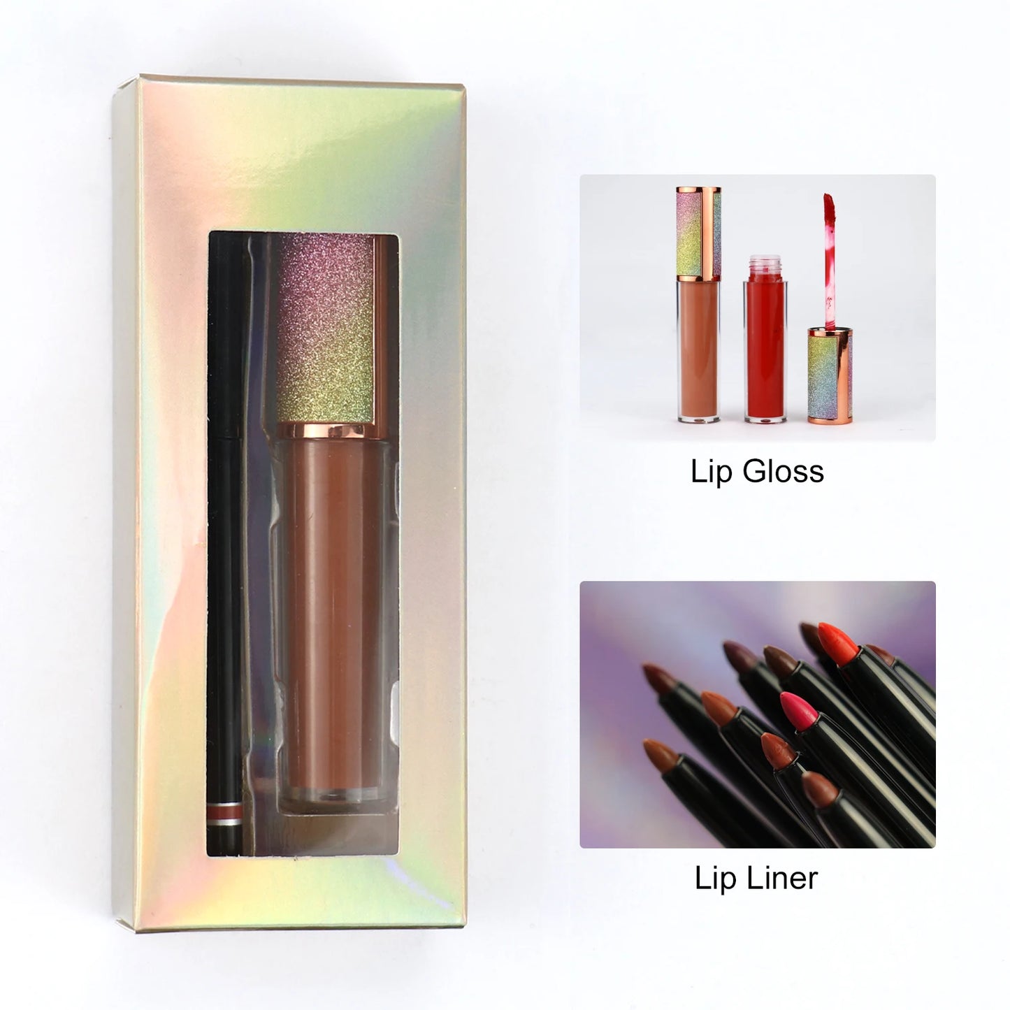 Extra Print Fee/Shipping Balance Customize your own brand lipgloss private label lip gloss lipstick eye shadow palette