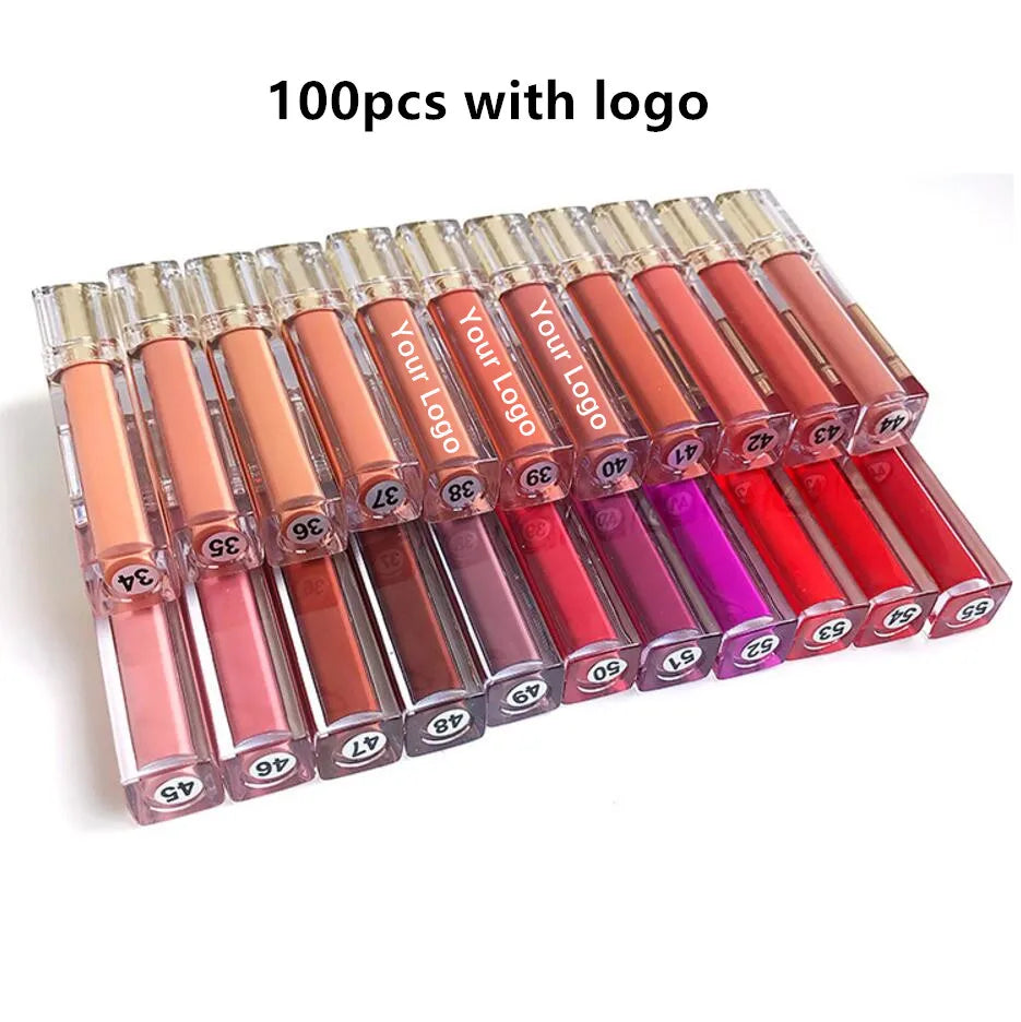 Private Label Lipgloss Wholesale Moisturizing Shiny Glitter Glossy Makeup Lip Gloss Custom Liquid Lipstick Bulk Wholesale