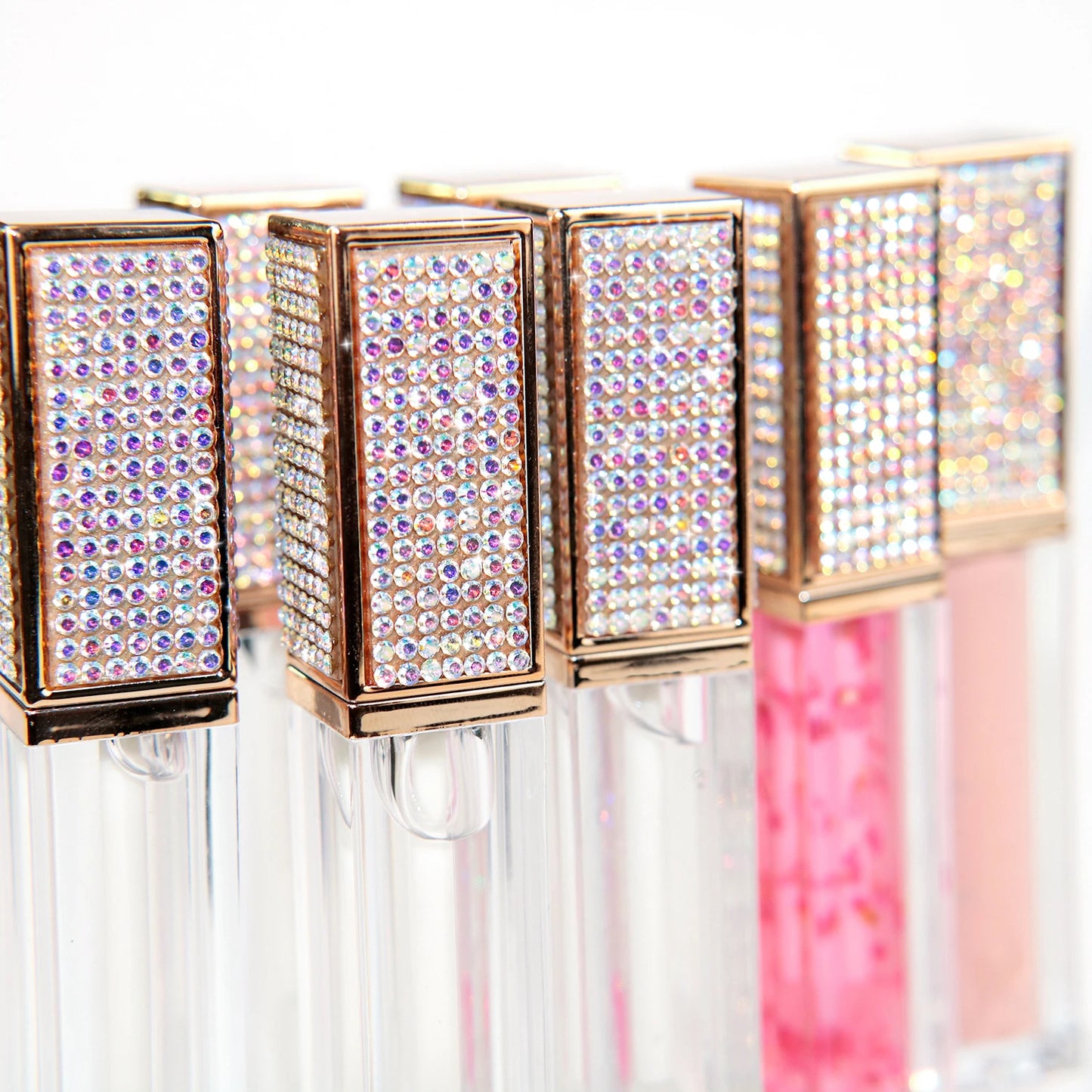 Lip Gloss Private Label Diamond Tube Glitter Shiny Cosmetics Makeup Lipgloss Base Gel Vegan Liquid Lipsticks Wholesale Bulk