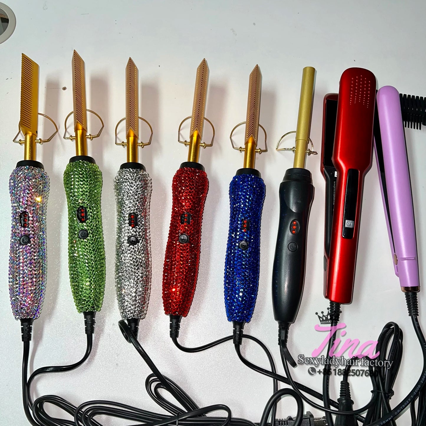 Top Quality Hot Comb High Degrees Hair Straightener Hair Combs Flat Orin Straighten