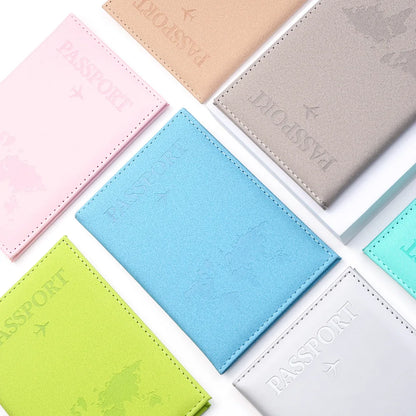 Women Men RFID Vintage Business Passport Covers Holder Multi-Function ID Bank Card PU Leather Wallet Case Travel Accessories