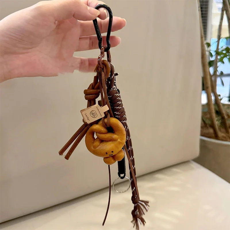 Braided Rope Bag Pendant High-grade Keychain Pendant Ruth's Same Style Dachshund Pendant Suitable For Phone Bag Accessories