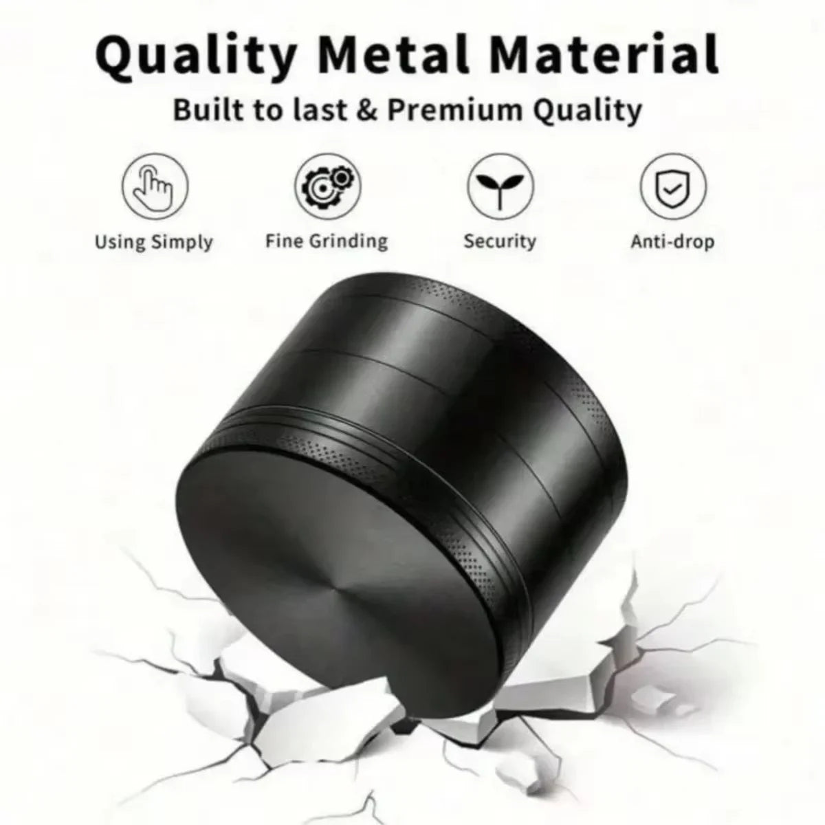40/50mm Leopard Print Herb Grinder 4-layer Pepper Mill Salt Spice Mortar Metal Tobacco Grass Raw Grinder Smoking Kitchen Tool