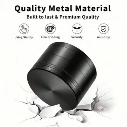 40/50mm Leopard Print Herb Grinder 4-layer Pepper Mill Salt Spice Mortar Metal Tobacco Grass Raw Grinder Smoking Kitchen Tool