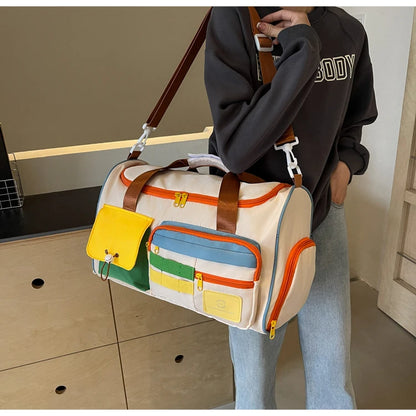 Travel Bag, Duffel Bag Cosmetics Bag, Professional Fitness Bag, Yoga Swimming Training Backpack, Satchel Shoulder Crossbody Tote Bag, Suitable for Men and Women
