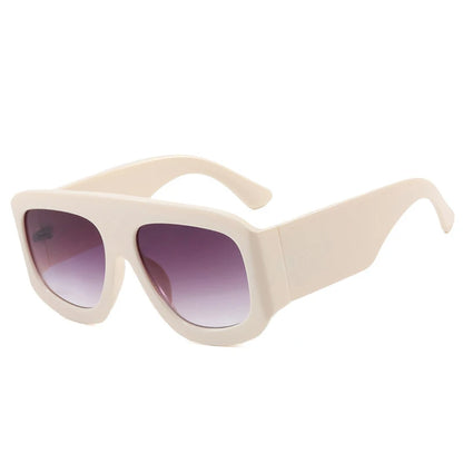 JNPCXI Oversized Square Sunglasses Fashion Gradient Women Luxury Retro Shades UV400 Outdoor Men Sun Glasses