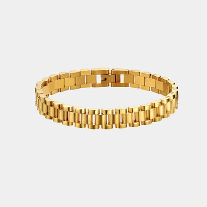 E.B.belle Tarnish Free Stainless Steel Gold Plated Detachable Wristbands Bracelets Bangles For Women Men Gold Wrap Bracelets