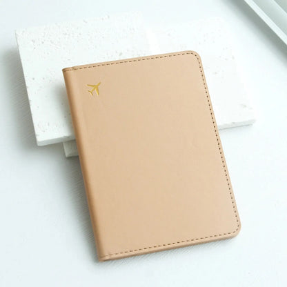 Pure Chic Passport Wallet Faux Leather Lightweight Waterproof Rfid Blocking Slim Vaccine Card Holder Travel Essentials