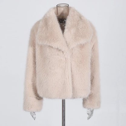 TWOTWINSTYLE Solid Temperament Jackets For Women Lapel Long Sleeve Patchwork Buttons Designer Coats Female Fashion Style Clothes
