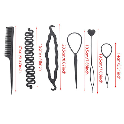 Magic Hair Styling Tools Set DIY Braiding Braider Accessories Hairpin Twist Bun Barrettes Clips For Women Hairdressing