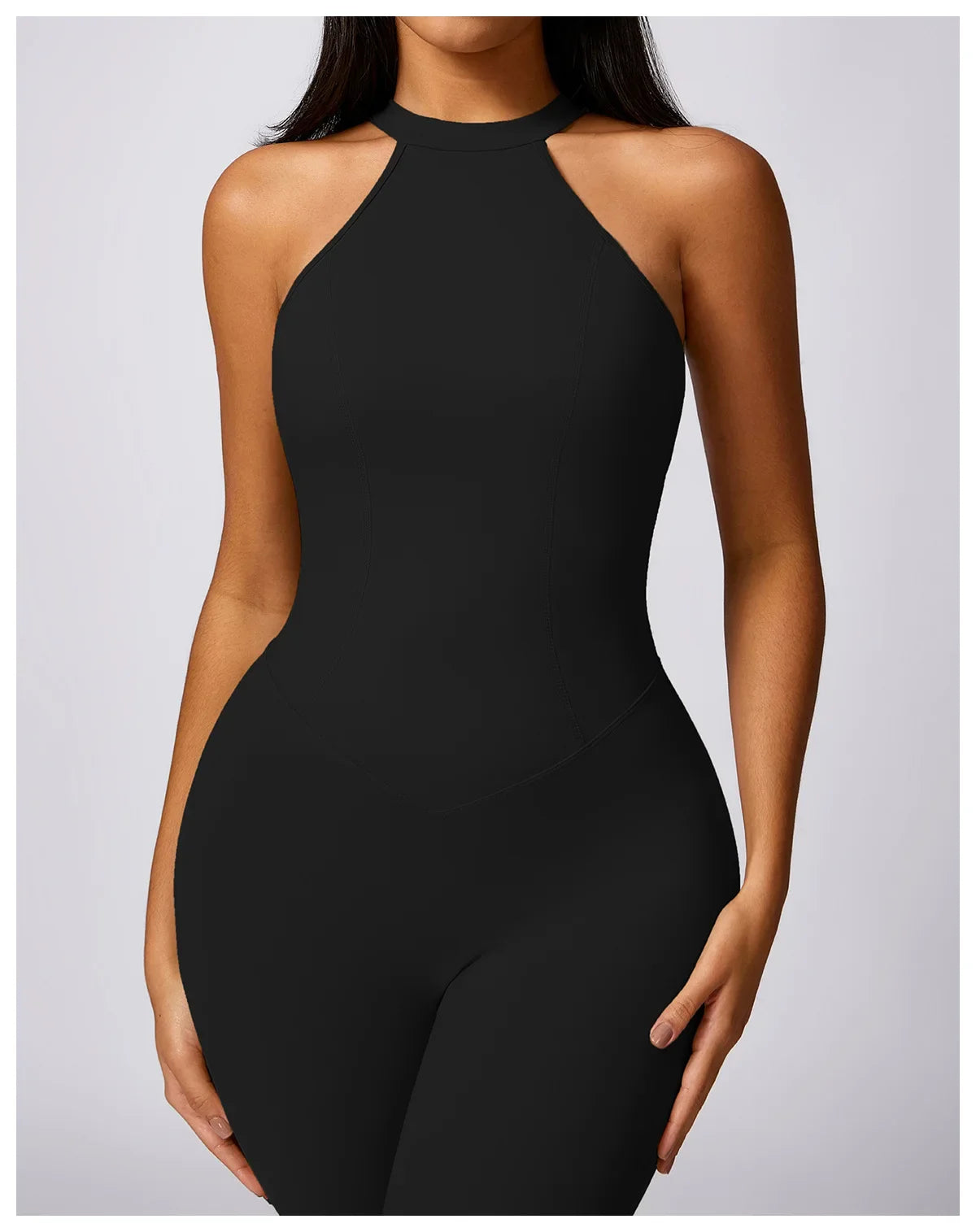 Custom LOGO High Quality Outdoor Jumpsuit Activewear tracksuit women‘s one-piece yoga clothes running tight fitting sportswear