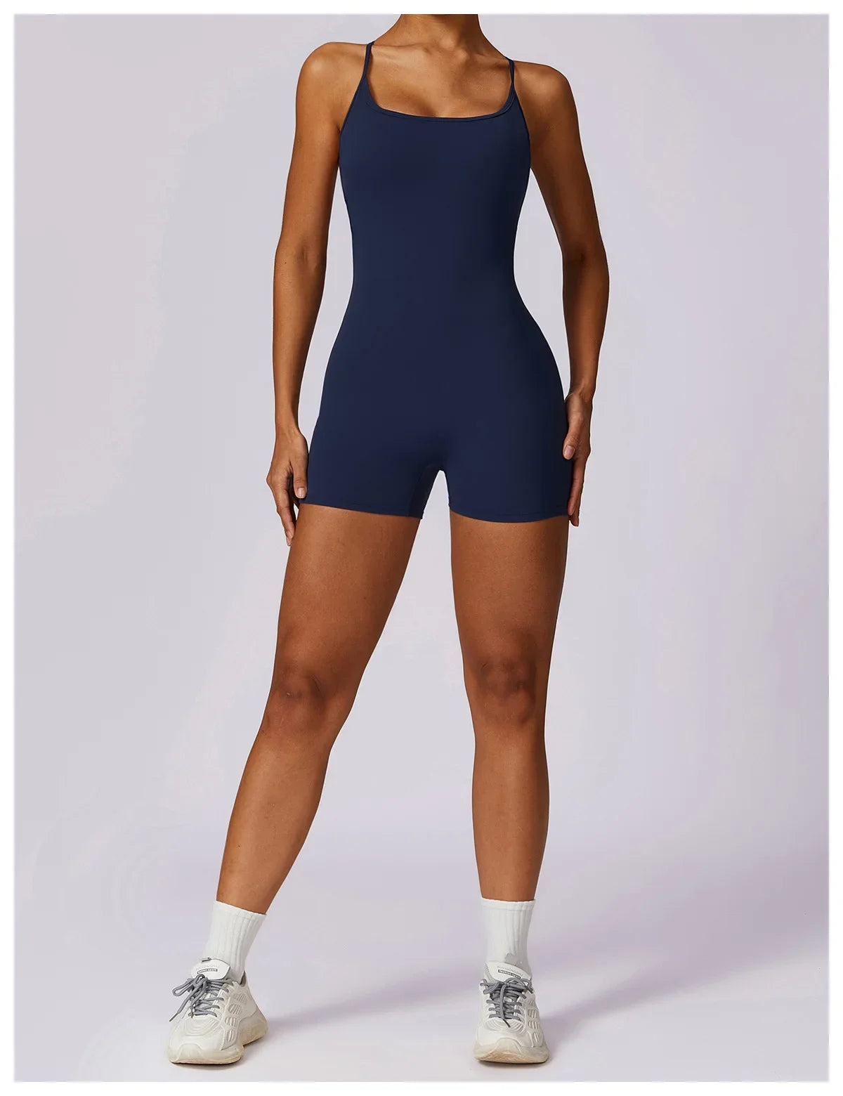 Custom LOGO women's clothing quick-drying nude sports onesie casual running fitness tight back yoga clothing