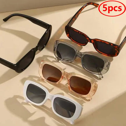 13pcs Small Square Sunglasses Women Retro Sun Glasses Men Brand Classic Travel Rectangle Candy Colors Eyeglasses Female UV400