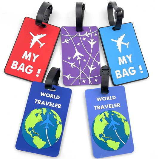 1PCS Travel Accessories Luggage Tag Creative  Suitcase Fashion Style Silicon Portable Travel Holder