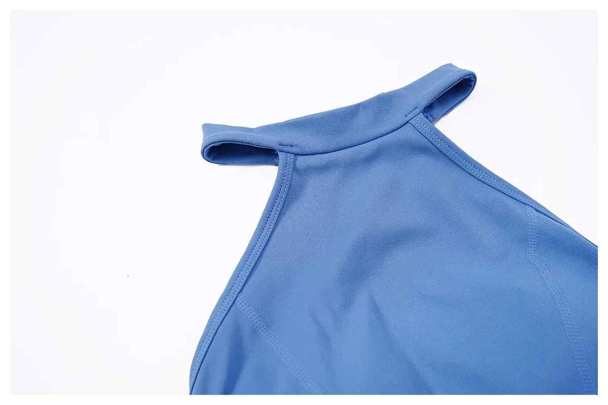 Custom LOGO High Quality Outdoor Jumpsuit Activewear tracksuit women‘s one-piece yoga clothes running tight fitting sportswear