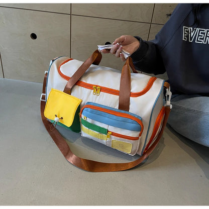 Travel Bag, Duffel Bag Cosmetics Bag, Professional Fitness Bag, Yoga Swimming Training Backpack, Satchel Shoulder Crossbody Tote Bag, Suitable for Men and Women