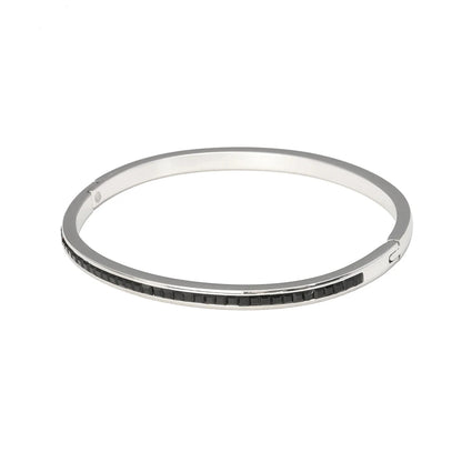 CARLIDANA Luxury Colorful Orange Enamel Bangles Bracelets for Women Party Gift Fashion Bangles Original Stainless Steel Jewelry