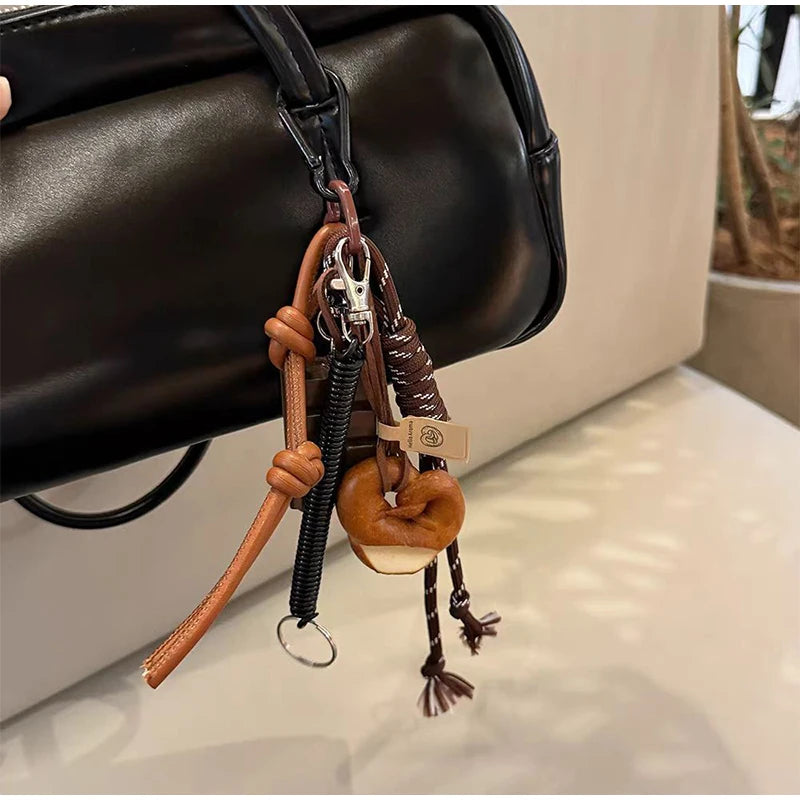 Braided Rope Bag Pendant High-grade Keychain Pendant Ruth's Same Style Dachshund Pendant Suitable For Phone Bag Accessories