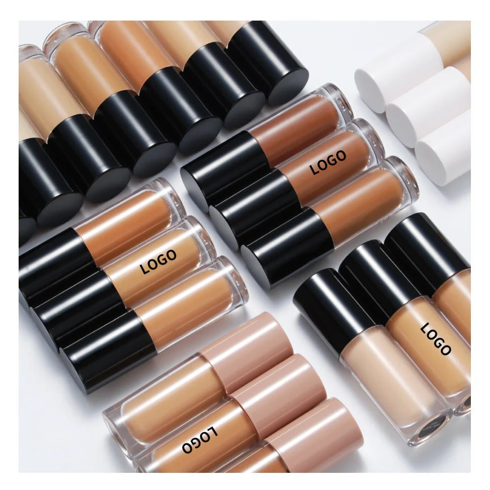 Liquid Concealer Matte Vegan Foundation Private Label Makeup Dark Skin Full Coverage Concealer Custom Logo Wholesale Bulk Item