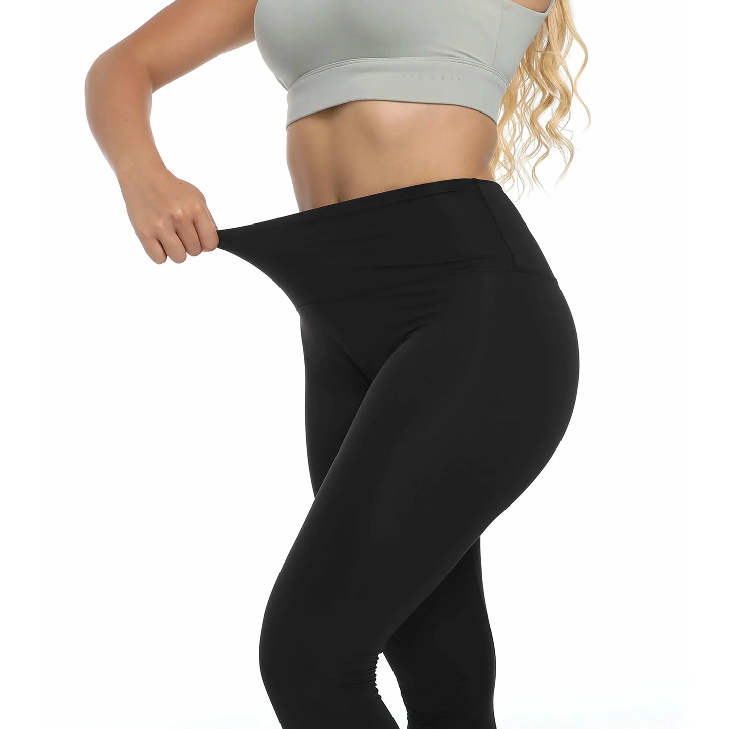 Custom LOGO women's running trousers belly and hip yoga clothes fitness sports nude leggings